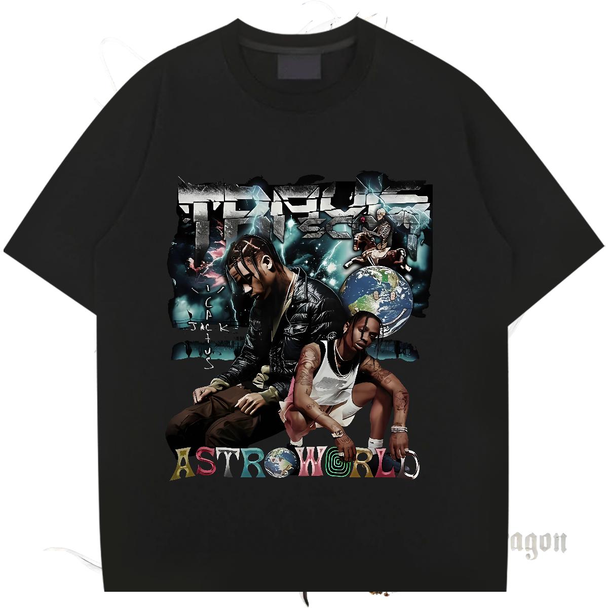 Fashion Design T shirt DIY Anime Anime Printing Street Tshirts Cotton Breathable Soft Loose Fit