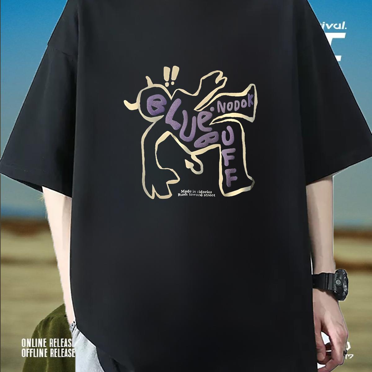 Classic Casual T shirt Custom Daily Outfit Tshirt for Man Woman Crew Neck Cotton Cool Design