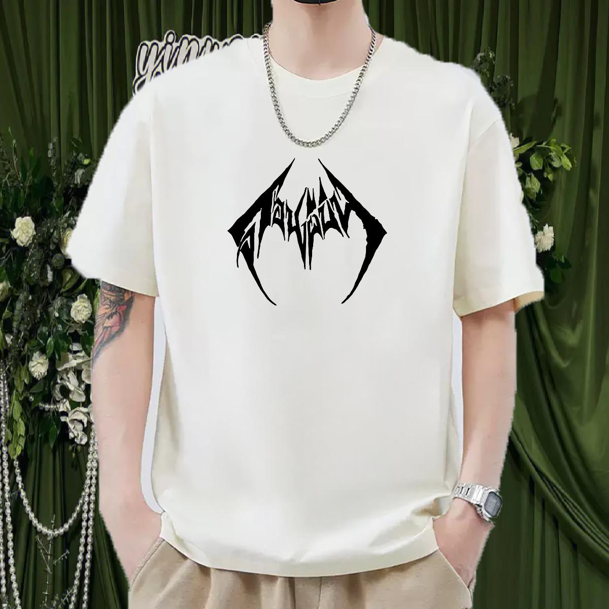 Classic Couples T Shirts 180g Cotton Daily Outfit Man T Shirts Floral Print 2024 Summer Top Tees