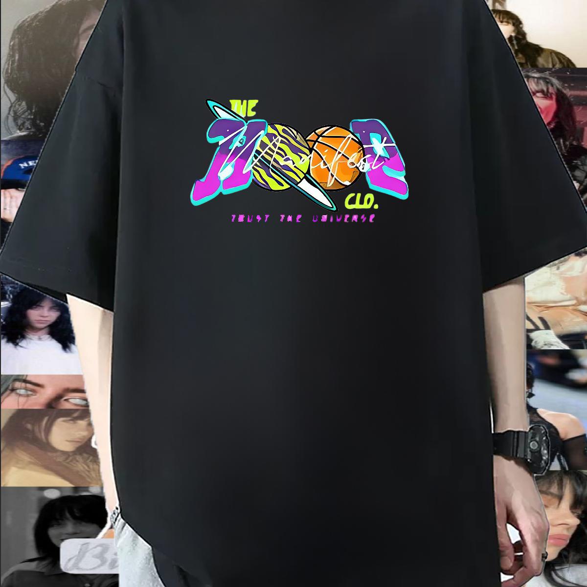 Classic T-Shirts for Men Black Oversized Mens Tshirts Casual Round Neck Short Sleeve Loose Fit Clothes