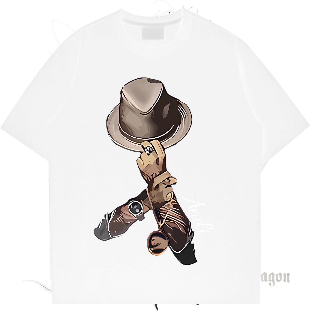 New Mens T Shirts Custom Printing Beach Tshirts Crew Neck Cotton Cool