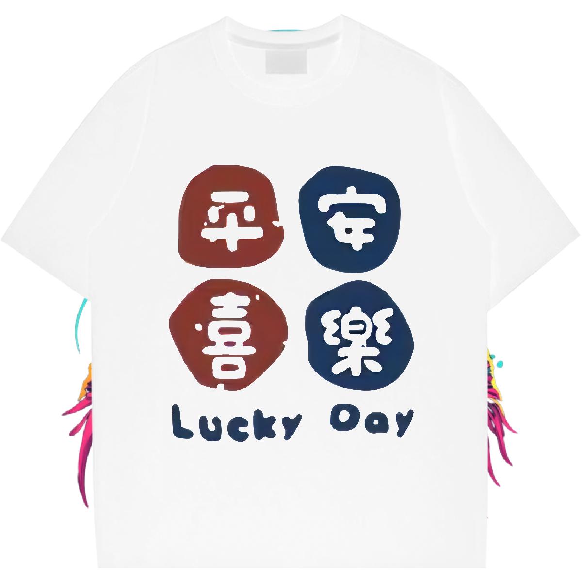 Fashion T-Shirts Cartoon Printing S-3XL Daily Wear Tshirt for Man Woman Crew Neck Cotton Soft