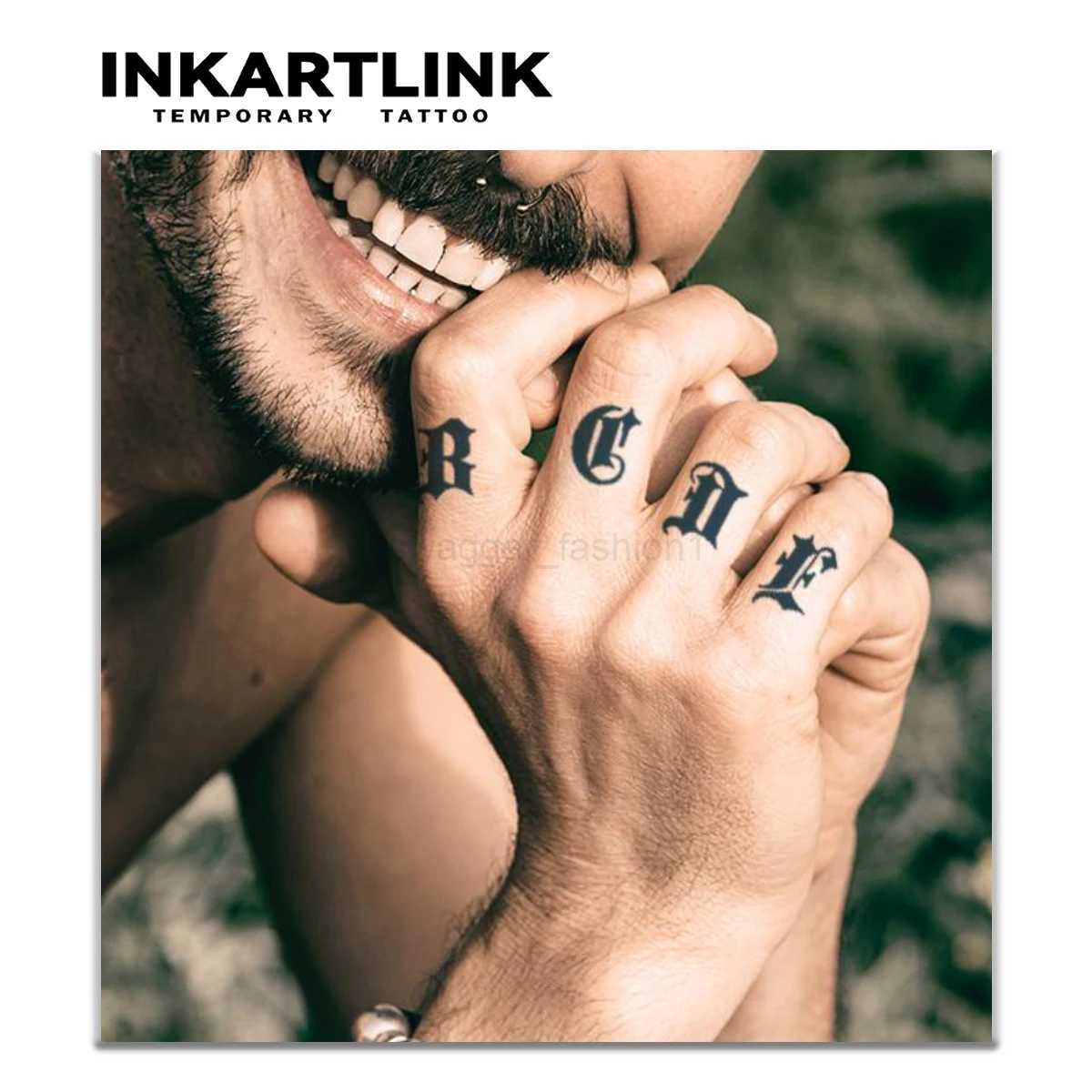 English letters temporary tattoo sticker waterproof magic tattoo lasts to 15 days fake tattoo semi permanent tattooB240713