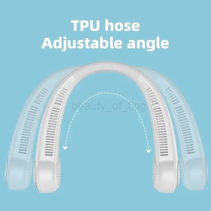 Lazy Person Wlth Multlple Wlnd Speeds Can Adjust Portable Outdoor Small Fan USB Charglng No Leaf Hanglng Neck FanCL240712