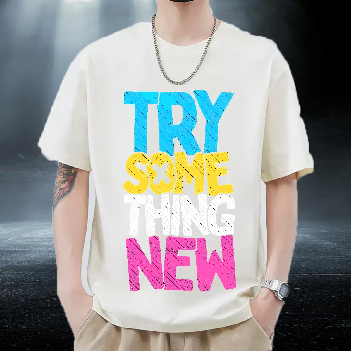 Designer T Shirts Men Hip Hop Crew Neck Cotton Men Tops Tees 2024 DIY Graphic Tops Shirt