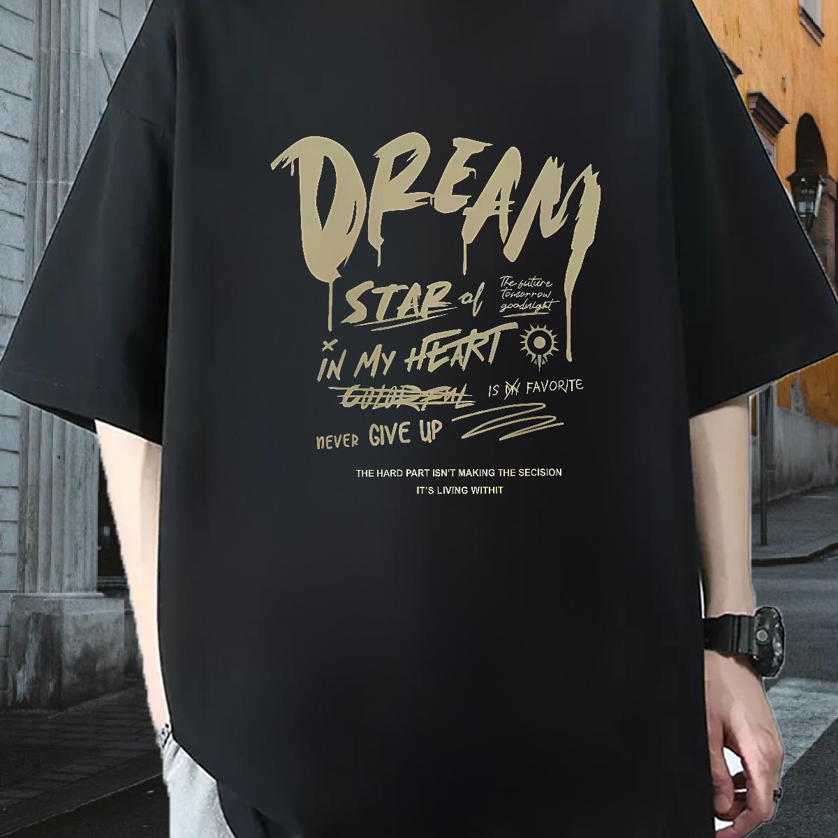 Wholesale Men T Shirts DIY Printed Men Tshirts Street wear Hip Hop Breathable Crew Neck Cotton Cool Design Tops