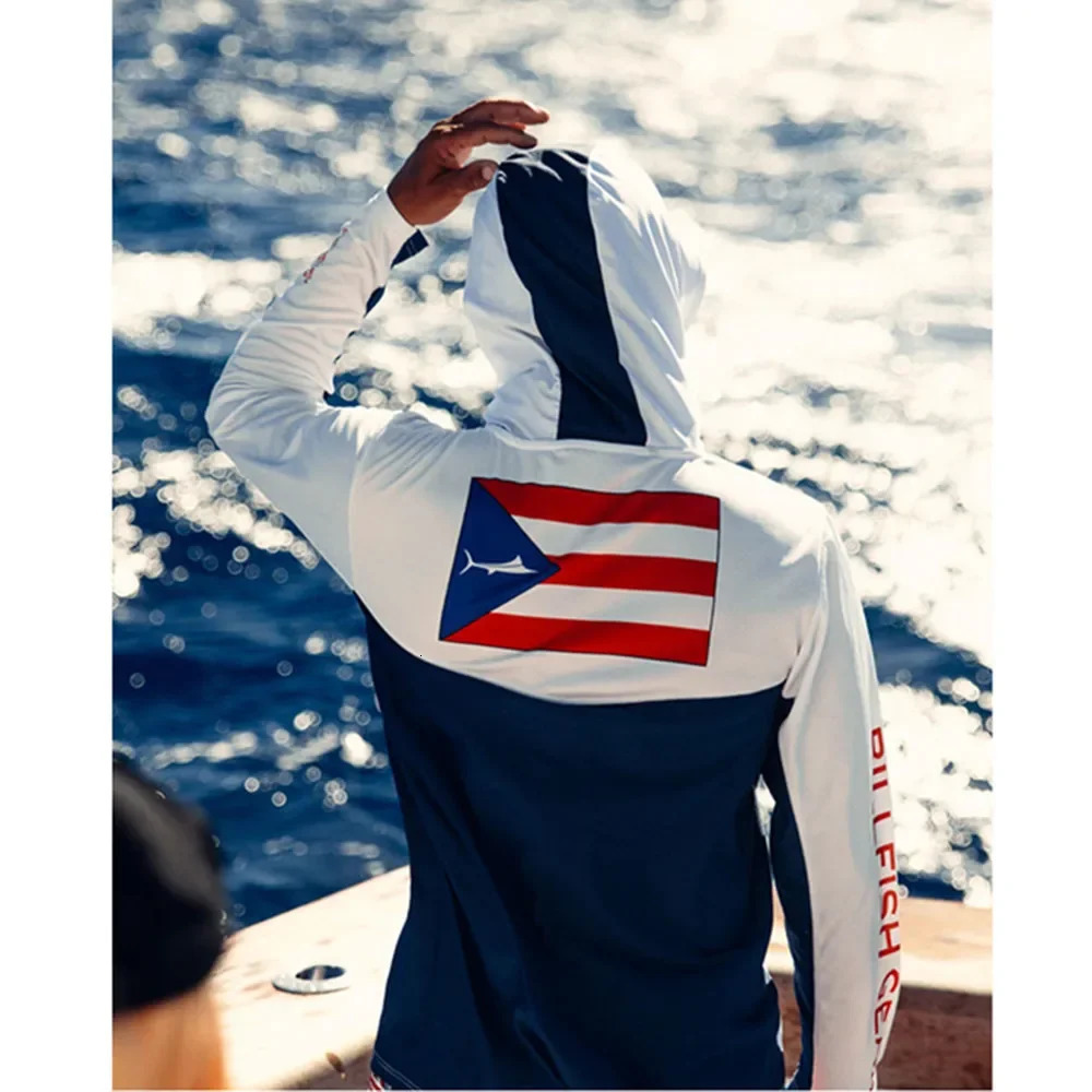 BILLFISH Gear Fishing Hoodie Shirt UV Protection Fishing Clothes UPF 50 Jersey Men Outdoor Summer Fishing Shirt Camisa De Pesca 240709