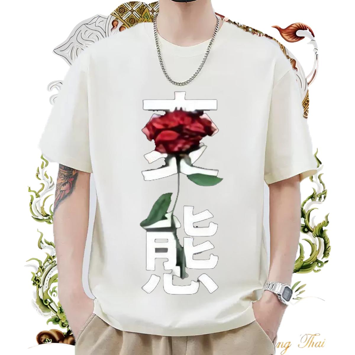 Loose Men T Shirts Casual Daily Wear Short sleeve Cotton Soft Tshirt for Man Woman New Designer Anime Tees