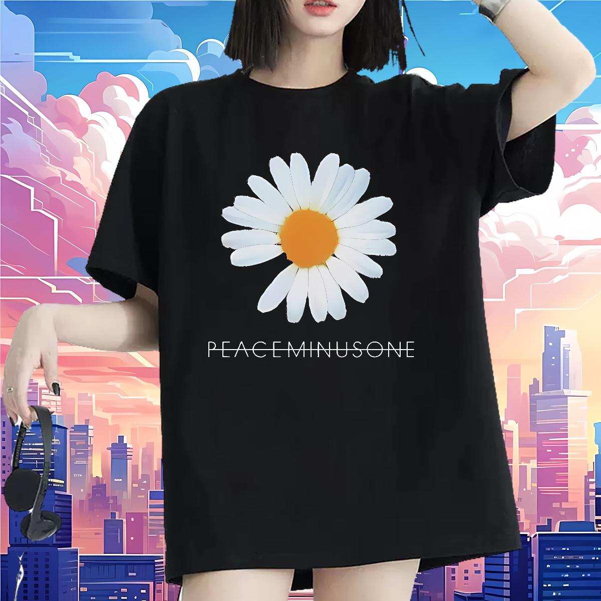 Cotton O Neck Short Sleeves T-Shirts Fashion New Casual Daily Wear Womens Tshirts DIY Logo Loose fit Tops