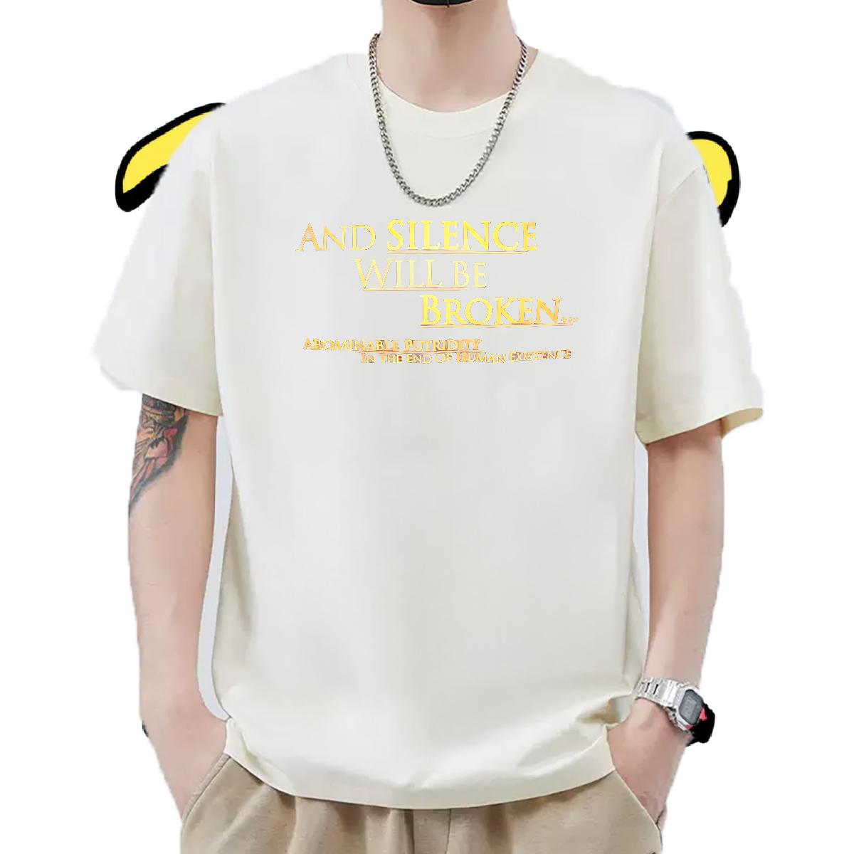 Classic T-Shirts for Men Cartoon Printing S-3XL Men Tshirts Street Casual Breathable Crew Neck Comfortable Tops