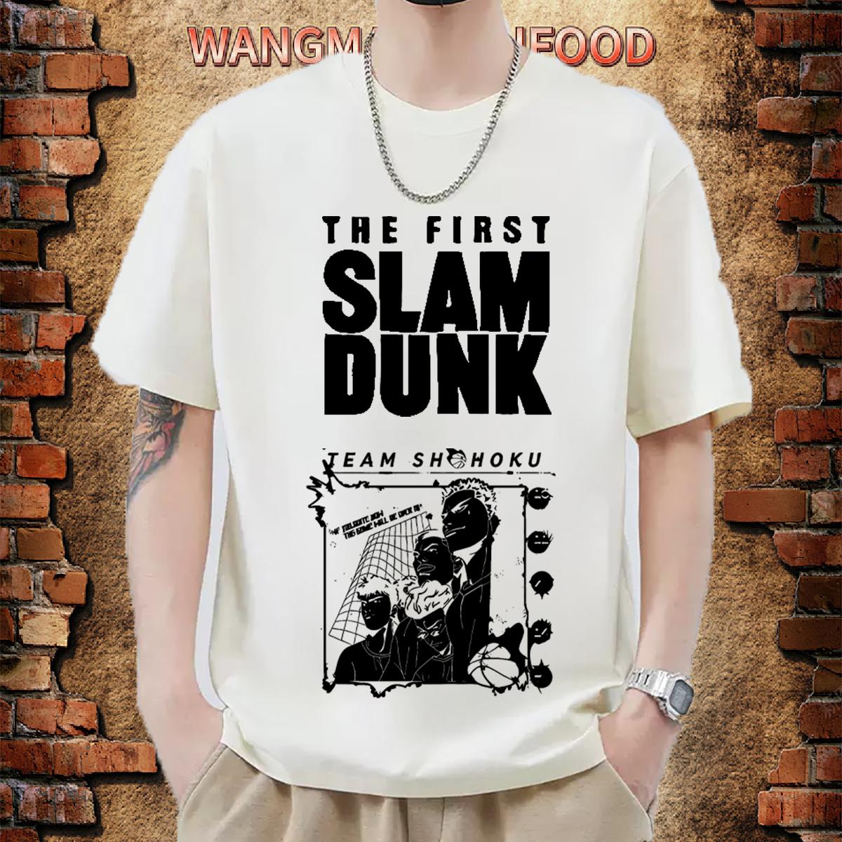 Loose Fit T-Shirts Hip Hop Breathable Short Sleeve Men Tops Tees 2024 DIY Cartoon Print Clothes