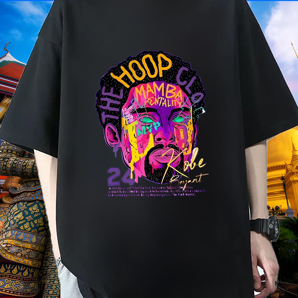 5A Mens T Shirts Hip Hop Street Crew Neck Cotton Tshirts Casual New Plus Size Cartoon Clothings