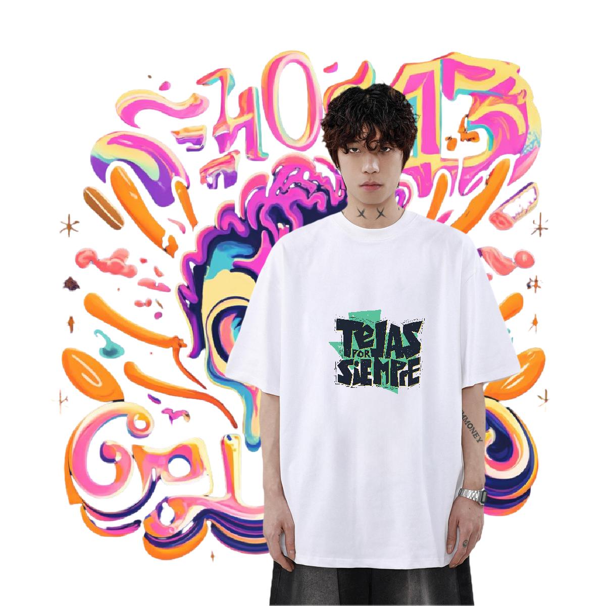 Customized T-Shirts for Men DIY Printed Couples T Shirts Beach Cotton O Neck Short Sleeves Classic Tops Shirt