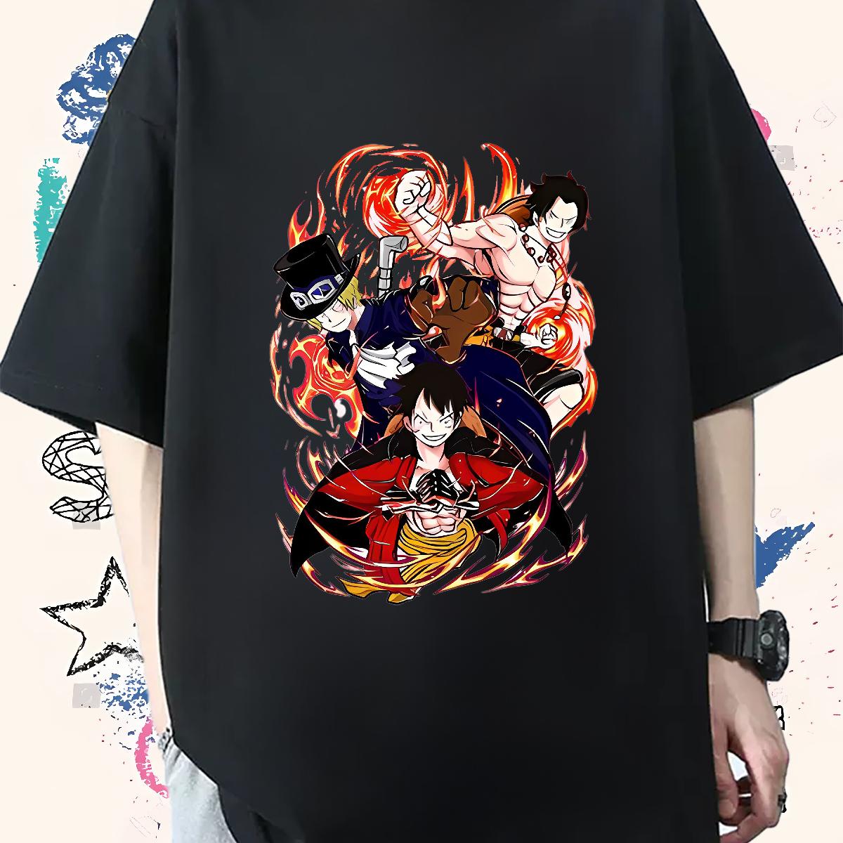 Loose Fit T shirt Daily Outfit Cotton Breathable Short Sleeve Men Clothes T-Shirt Factory Direct Cartoon Printing S-3XL Tops