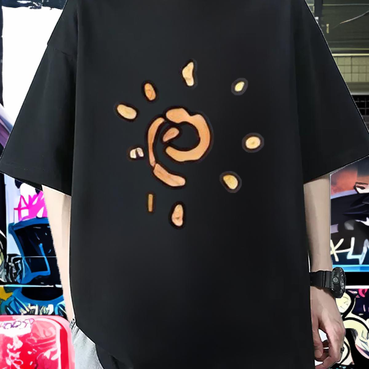 Brand Men T Shirts High Street Hip Hop Cotton O Neck Short Sleeves Couples T Shirts 2024 Plus Size Cartoon Clothings