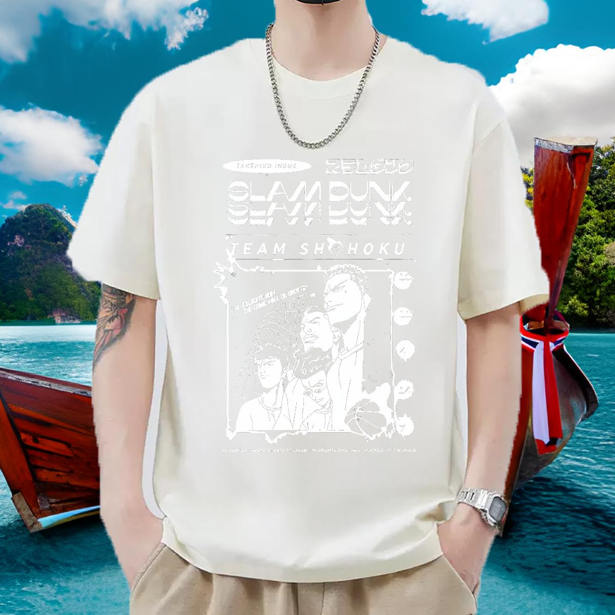 Classic Casual T-Shirts Custom Cartoon Mens Tshirts Daily Outfit Cotton O Neck Short Sleeves Comfortable Top Tees