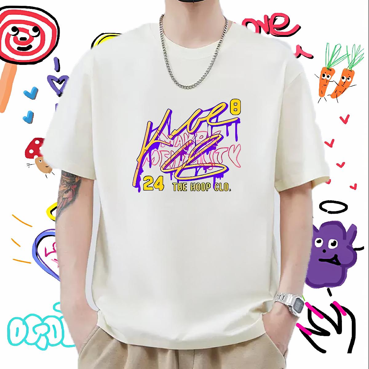 Soft Mens T Shirts Hip Hop Breathable Short Sleeve Men Tshirts DIY Customized Graphic Tees Shirts