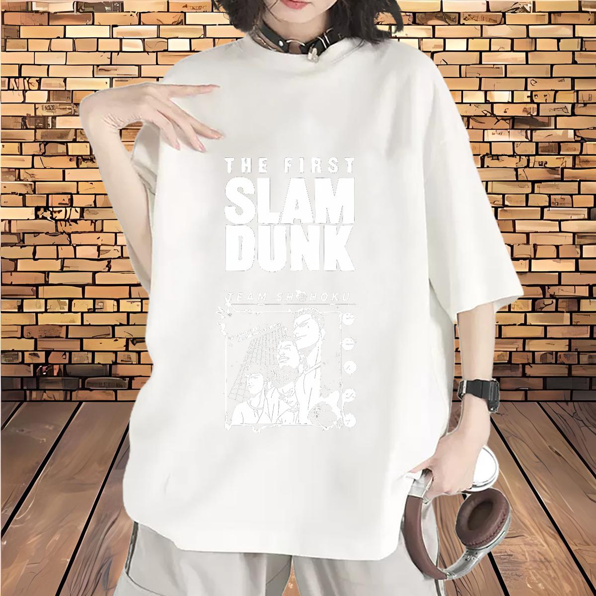 Short Sleeve Cotton O-Neck T shirt Custom Sports Casual Women Tshirts Cartoon Print Loose fit Polos