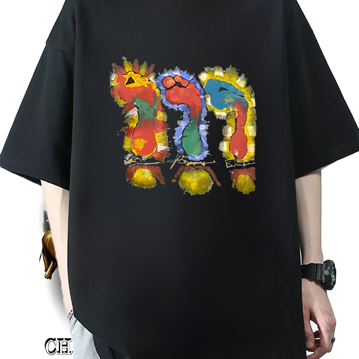 Brand T-Shirts for Men Custom Print Oversized Street Couples T Shirts Breathable Short Sleeve 5A