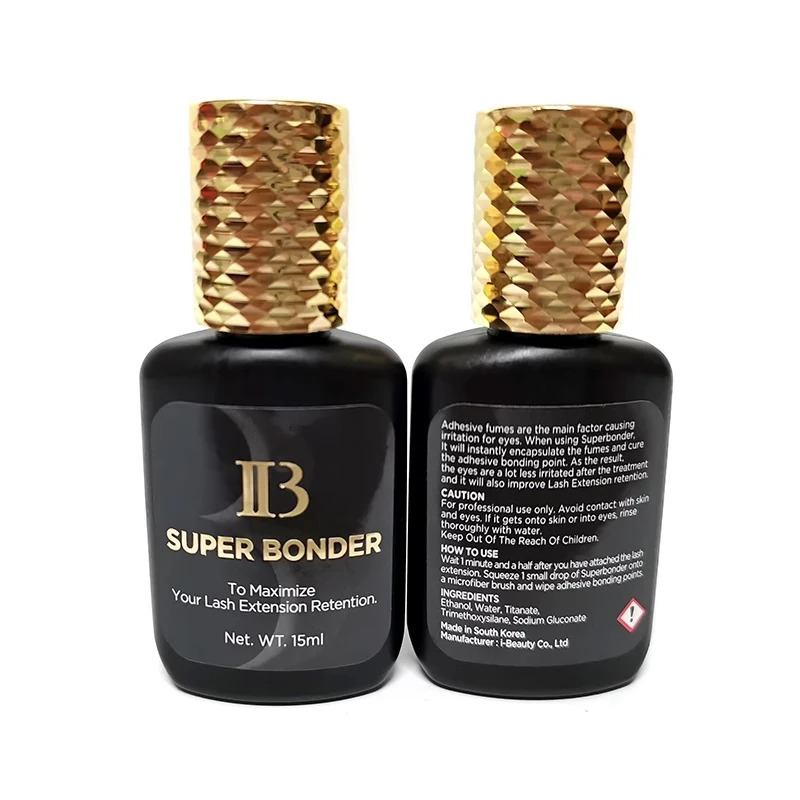 IB Super Bonder 15ml transparent liquid Korean original fixative adhesive for eyelash extension false eyelash adhesive makeup tool 240713
