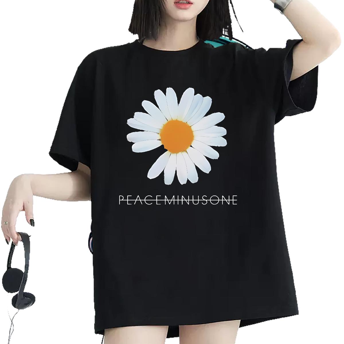 Breathable Crew Neck Cotton T Shirt For Woman Fashion Daily Wear Women Tshirts Oversized S-3XL Loose fit Tee Shirt