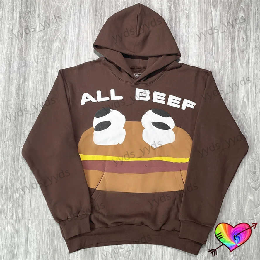 Men's Hoodies Sweatshirts 2023 Brown Cactus Plant Flea Market All Beef Hoodie Men Womon Hamburg Graphic CPFM.XYZ Hoodie Fleece CPFM Sweatshirts Pullovers T240713