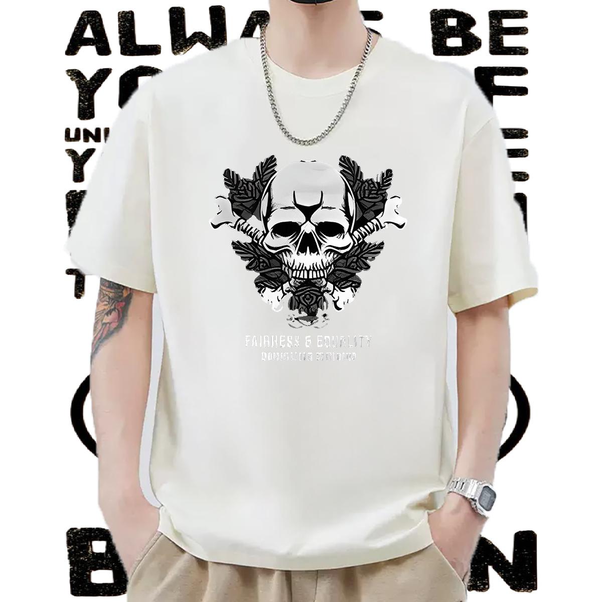High Quality Man T Shirts Casual Daily Wear Crew Neck Cotton Breathable Mens Tshirts Customized Custom Anime Top Tees