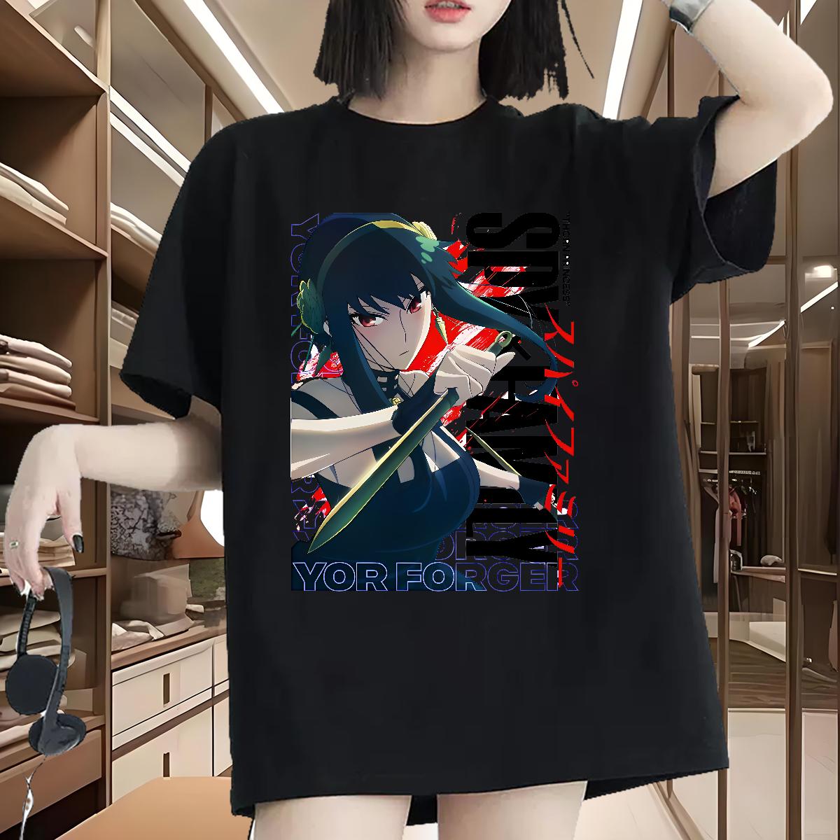 Round Neck Short Sleeve T-Shirts 2024 Home Outdoor Women Tshirts Cartoon Floral Printing Wholesale Tops Shirt