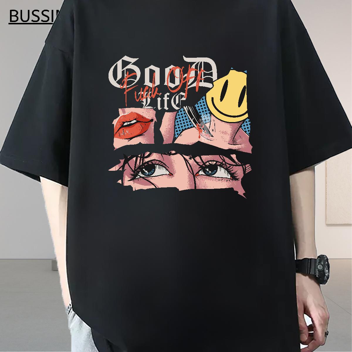 Classic Tshirt for Man Woman Short Sleeve Cotton O-Neck Home Outdoor T Shirts Men Anime Fashion Tops
