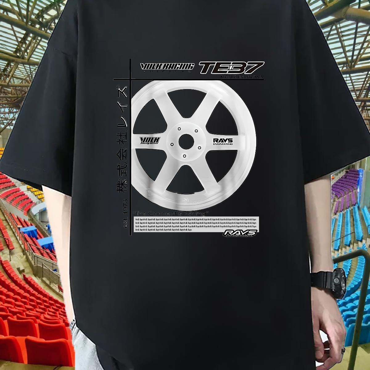 Cool Men Clothes T-Shirt Round Neck Short Sleeve Daily Outfit T Shirt For Man DIY Printed Customized Tee Shirt