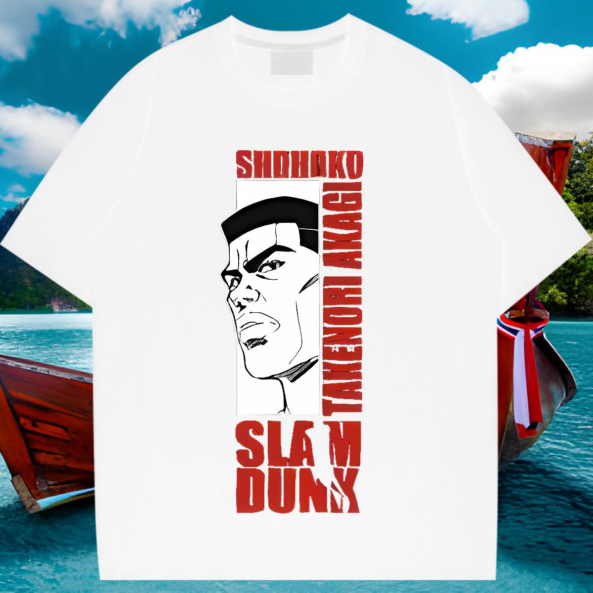 DIY T shirt Crew Neck Cotton Breathable Anime Print Tees Hip Hop Street Popular Tshirt for Man Woman