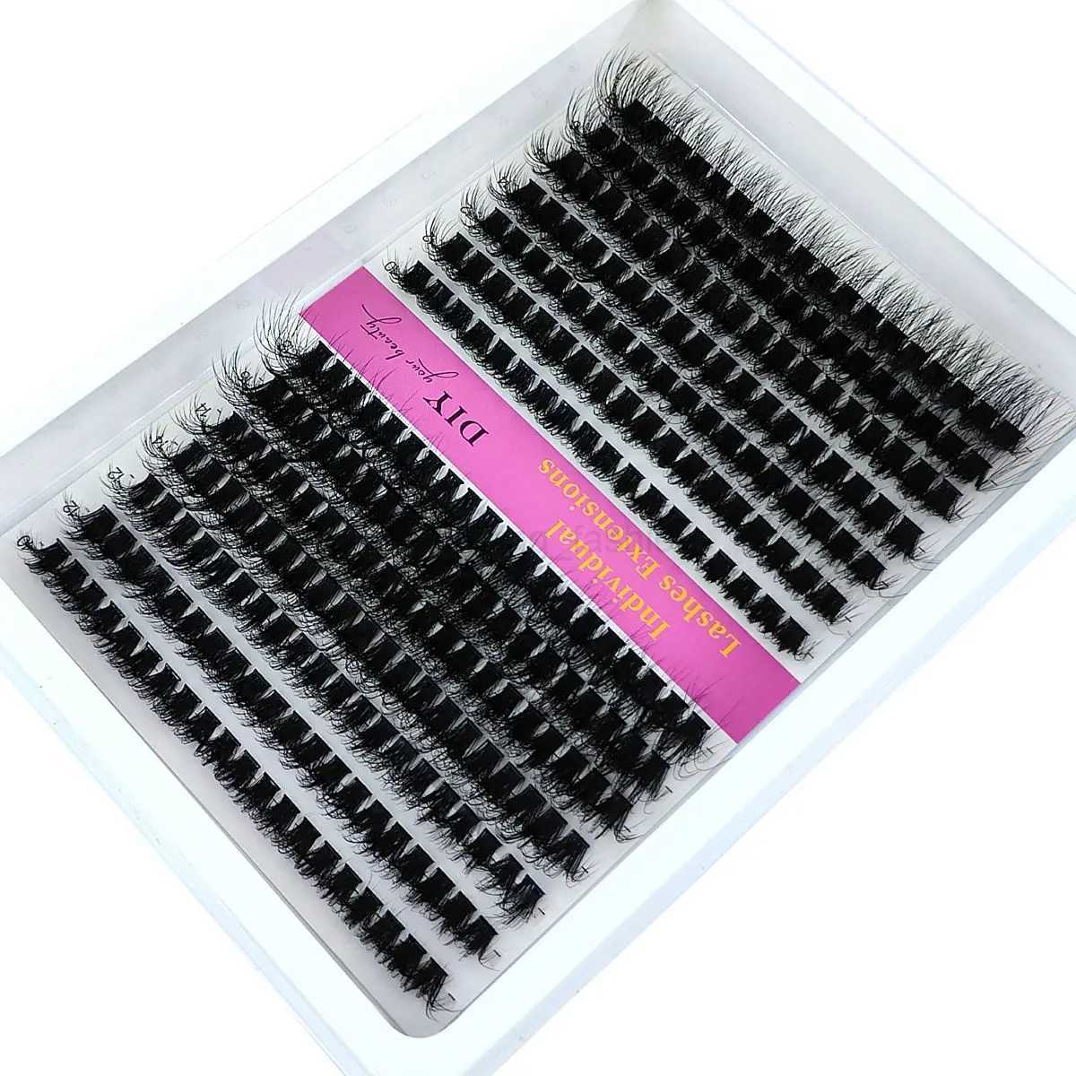 14 Rows 5D Fluffy Cluster Lashes 40D60D/80D/100D Thick Eyelash CC/D/DD Curl 10-18mm Mix Individual Lashes DIY Lash ExtensionsCL240713