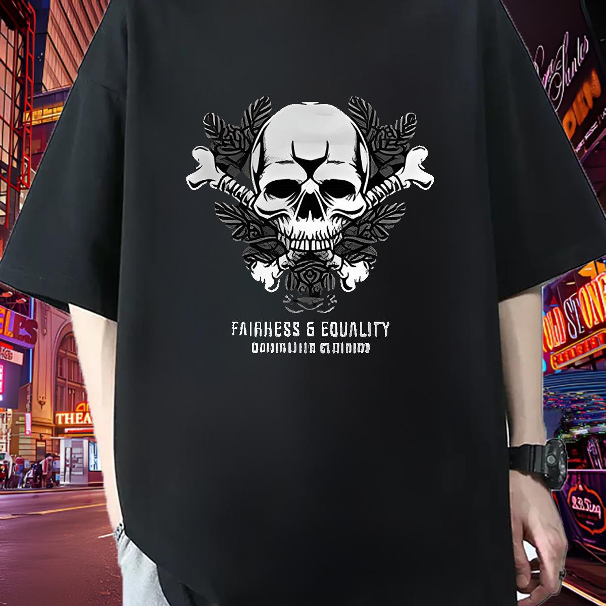 Classic T Shirts Men Floral Print Street Wear Mens Tshirts Breathable Crew Neck 5A