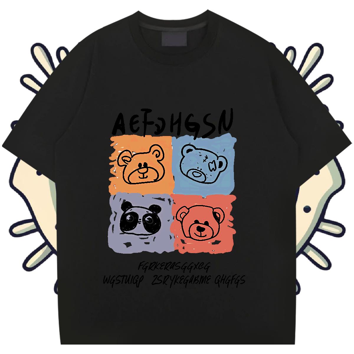 Designer Men Clothes T-Shirt Cotton O Neck Short Sleeves Casual Daily Wear T-Shirts Custom Cartoon DIY Customized Tees