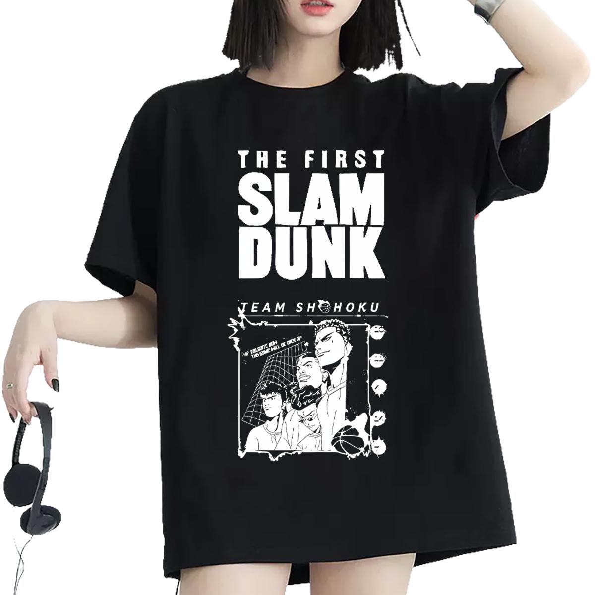 Loose fit T-Shirts for Women Round Neck Short Sleeve Polos Hip Hop Fashion Womens Tshirts Black Oversized