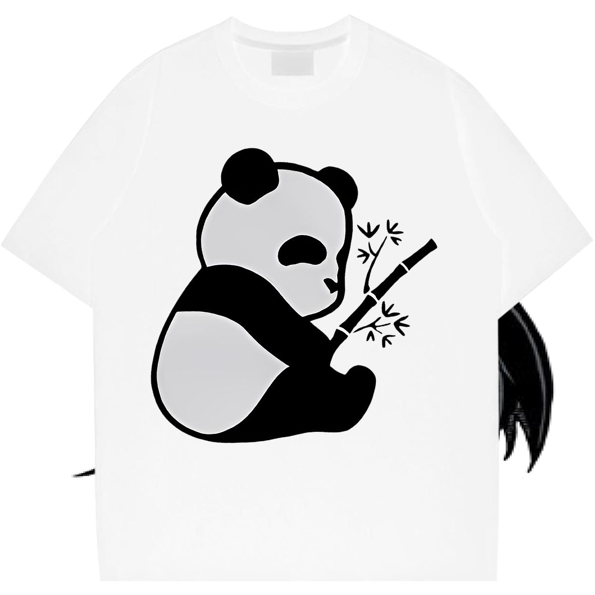 2024 DIY Men T Shirts Cartoon Printing S-3XL Casual Daily Wear Men Tops Tees Round Neck Short Sleeve Unisex