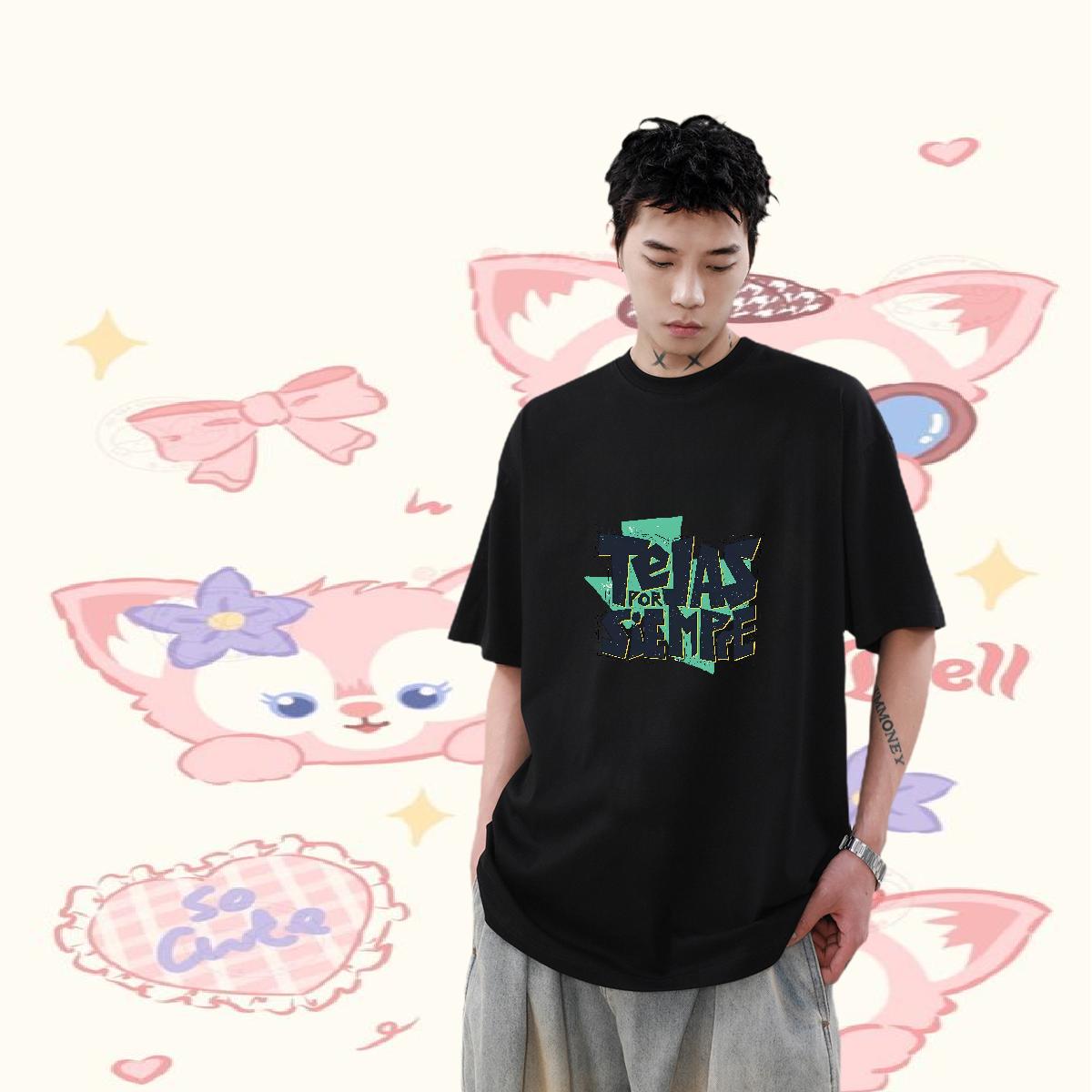 Customized T Shirt For Man DIY Men Clothes T-Shirt Street Wear Cotton Breathable Loose Polos