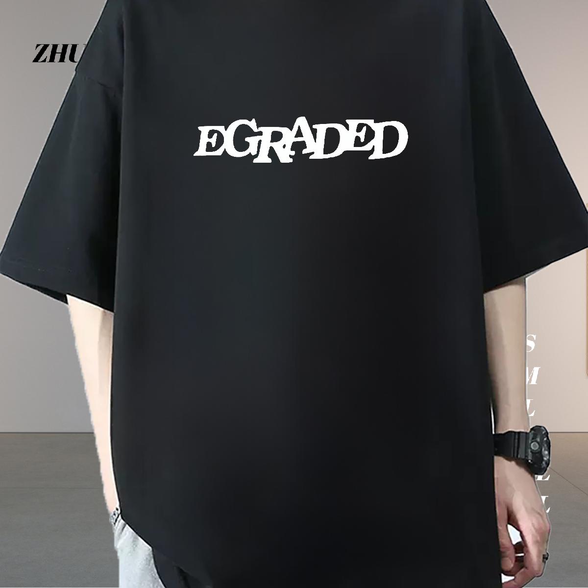 Casual New Man T Shirts Black White Tshirts Casual Daily Wear Breathable Crew Neck Cotton Popular Tops Tees