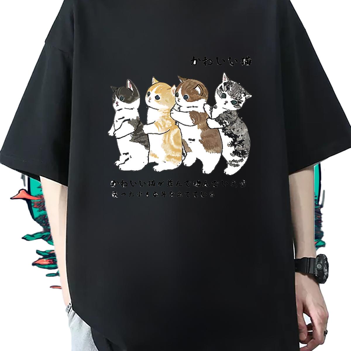 Loose T shirt Street Casual Crew Neck Cotton Couples T Shirts 2024 DIY Black Oversized Tops