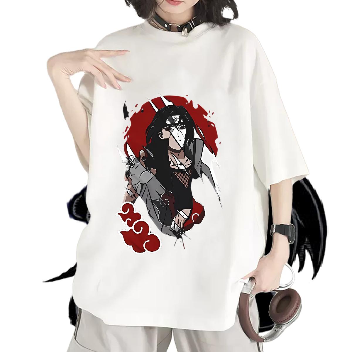 Cotton Breathable Short Sleeve T-Shirts for Women 2024 Casual Street Unisex Tshirts Anime Oversized Wholesale Tee Shirt