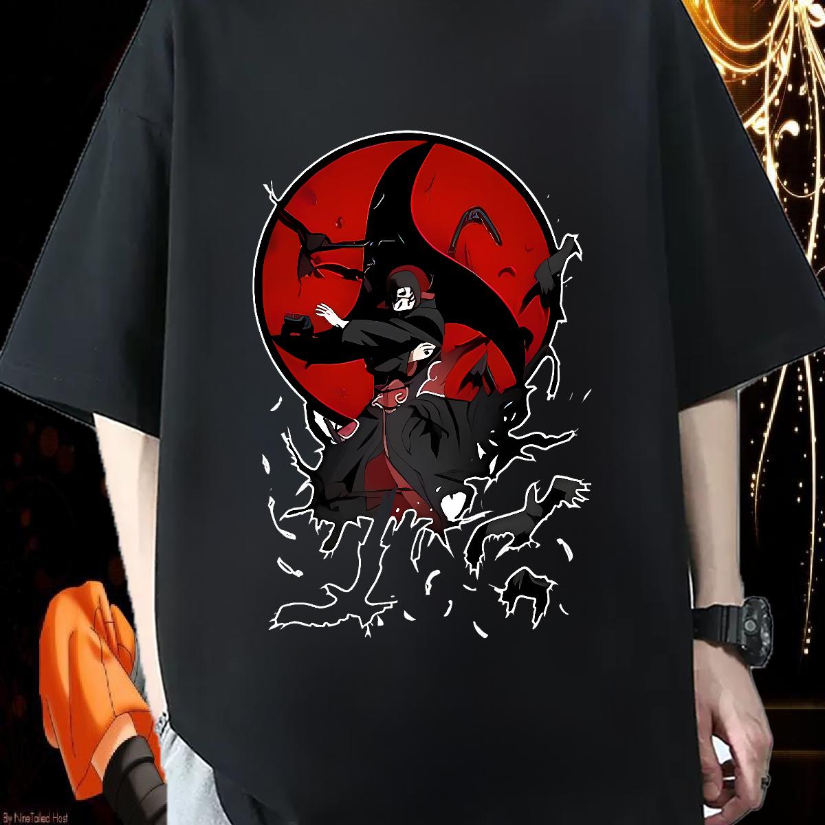 Classic Tshirts O-Neck Short Sleeve Cotton Anime Printing Street Men T Shirts Custom Cartoon Fashion Designer Tees Shirts