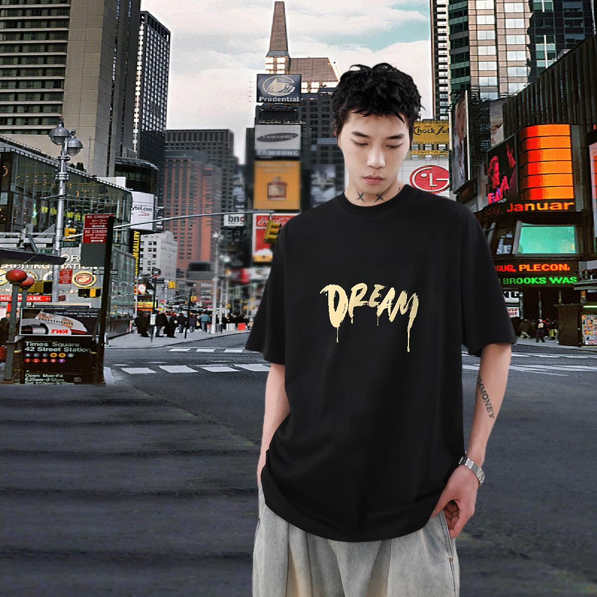 High Quality Mens T Shirts Street wear Hip Hop Crew Neck Cotton Men Tshirts Brand Anime Tops