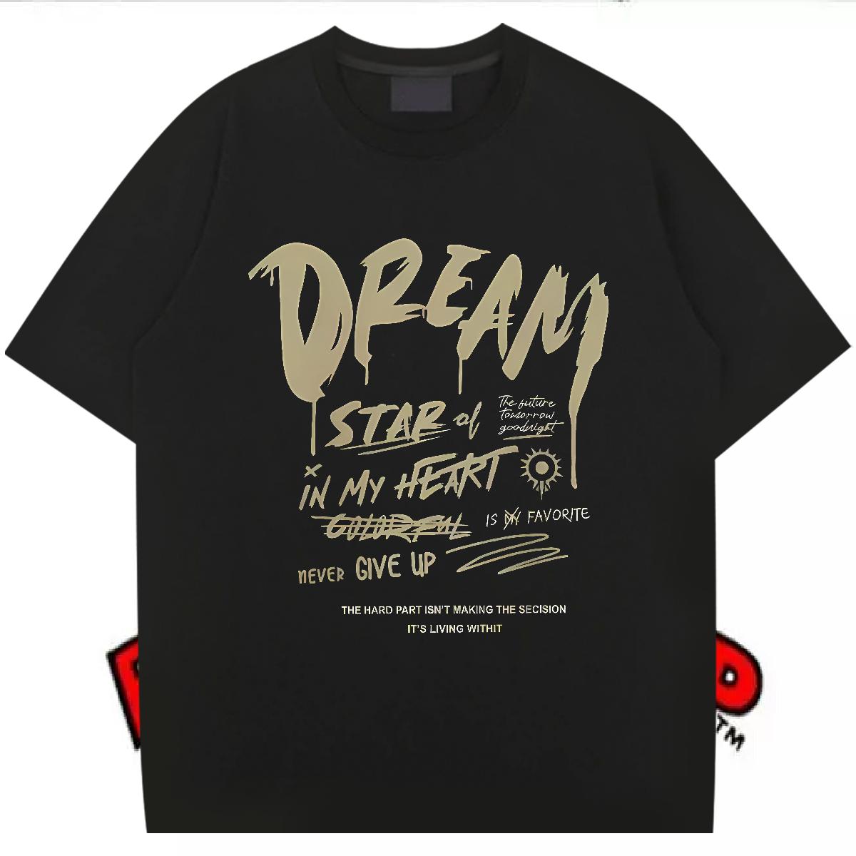 Brand Mens T Shirts Custom Cartoon Street Mens Tshirts Round Neck Short Sleeve Loose