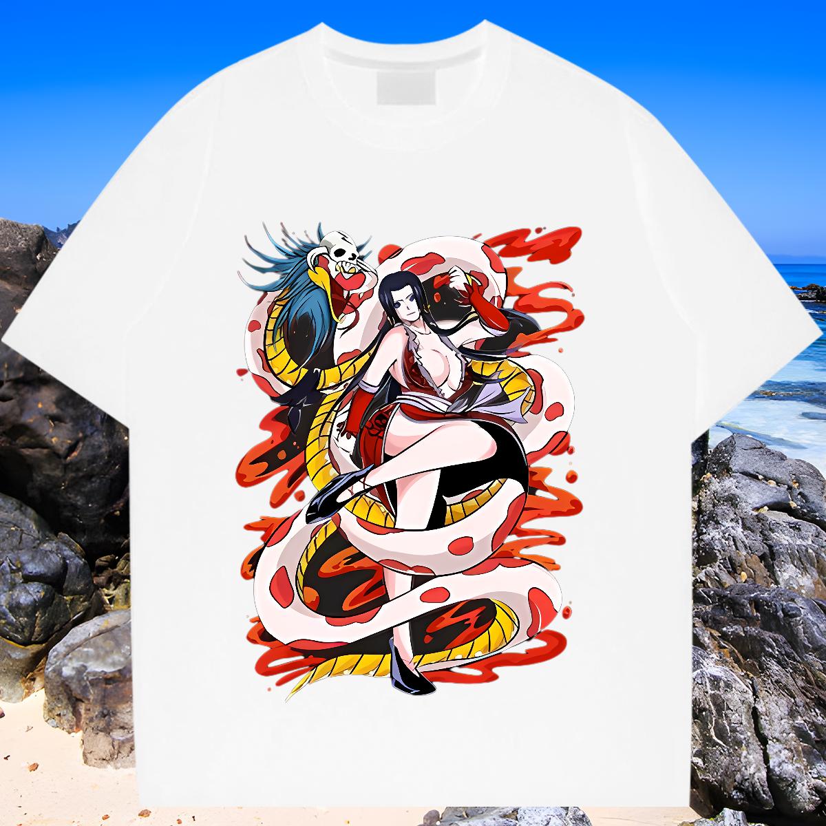 DIY T-Shirts Black Oversized Street Couples T Shirts Round Neck Short Sleeve Cool