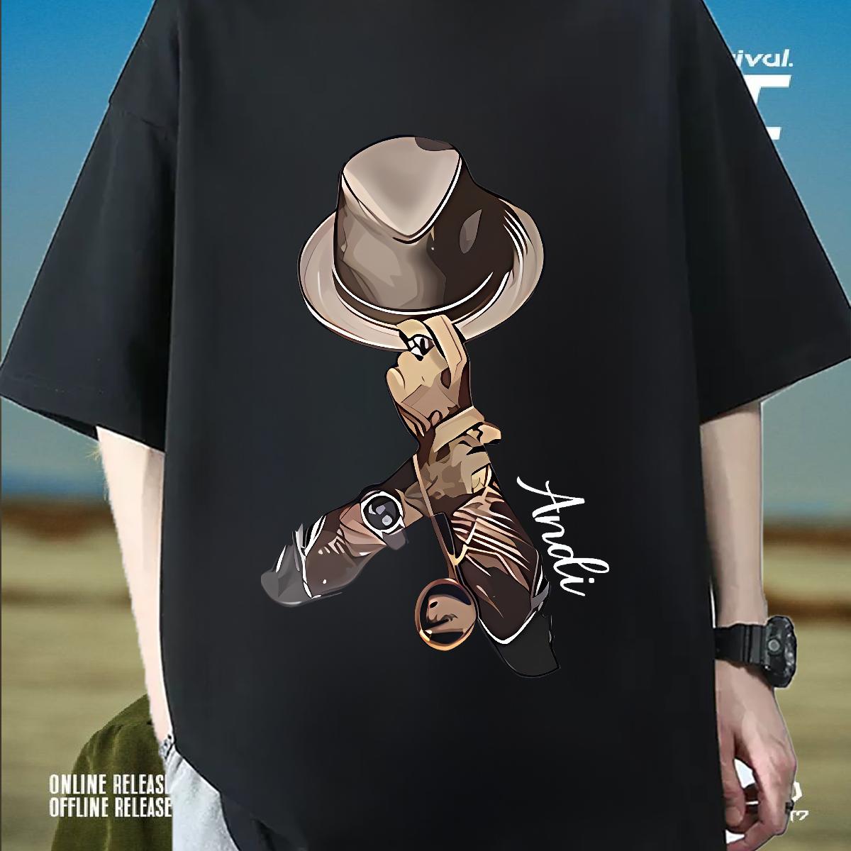 Comfortable Mens T Shirts Hip Hop Short Sleeve Cotton O-Neck Mens Tshirts Factory Direct Asian Size Clothings