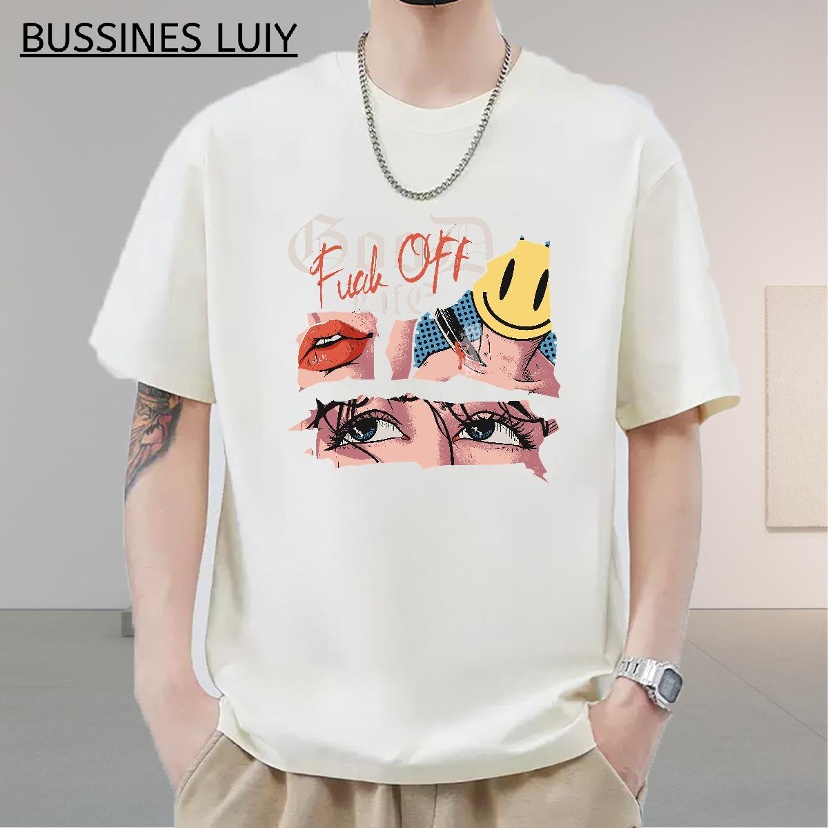 Classic Tshirt for Man Woman Short Sleeve Cotton O-Neck Home Outdoor T Shirts Men Anime Fashion Tops