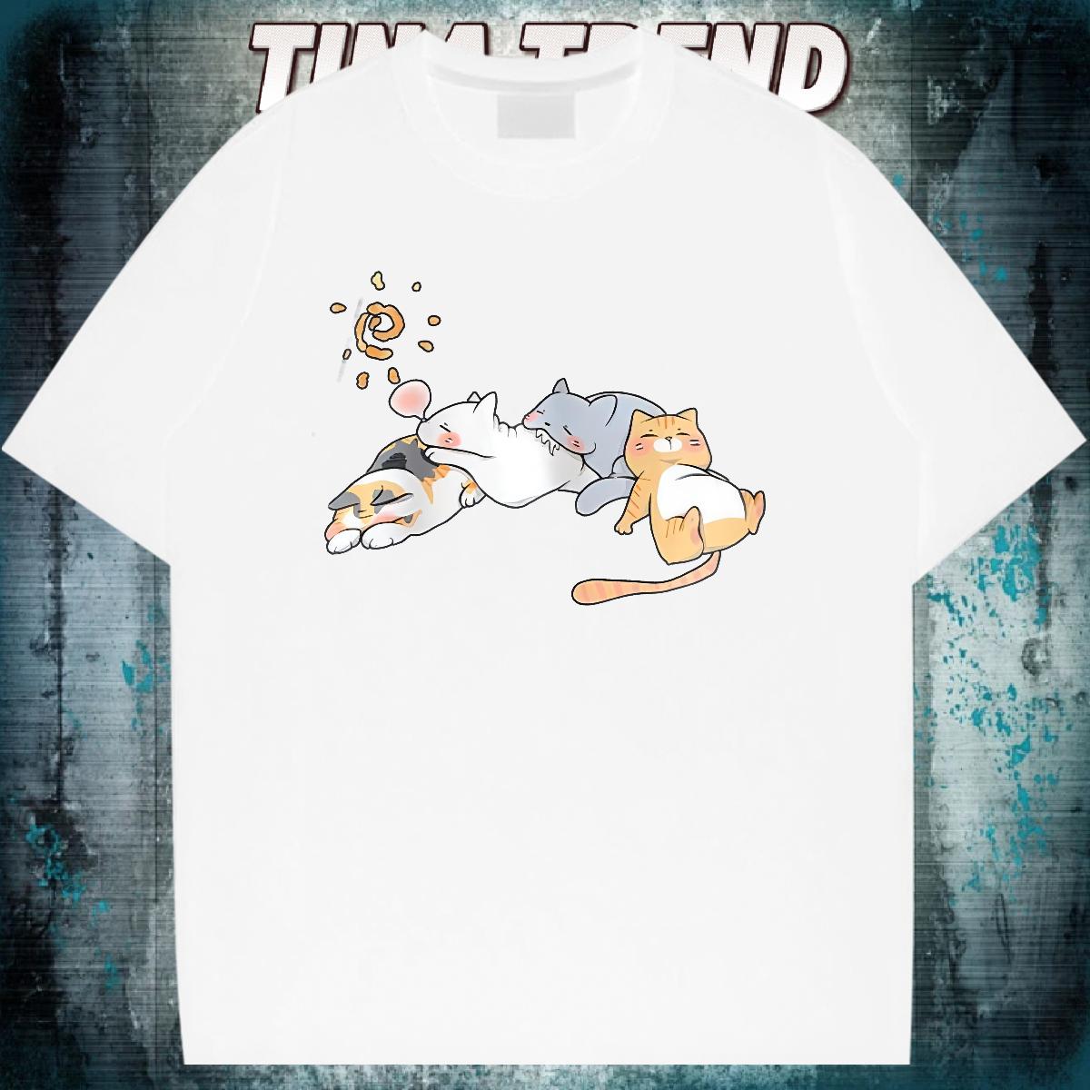 Soft T shirt Hip Hop Crew Neck Cotton Couples T Shirts Wholesale Anime Print Tops Shirt