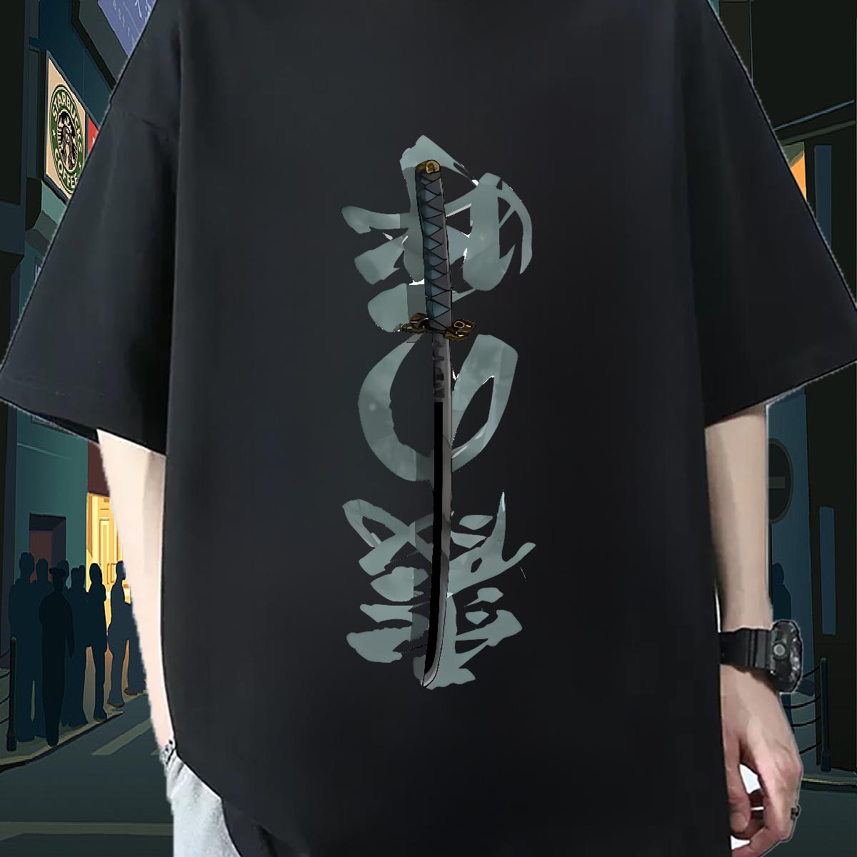 Fashion Casual Mens T Shirts Plus Size Cartoon Men Clothes T-Shirt Casual Daily Wear Crew Neck Cotton Brand Top Tees