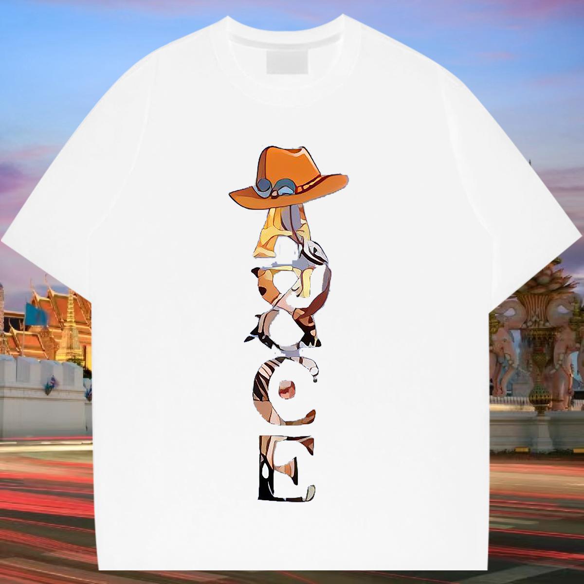 Stylist Men T Shirts Custom Printing Men Clothes T-Shirt Casual Daily Wear Breathable Crew Neck Cotton Brand Tops Tees