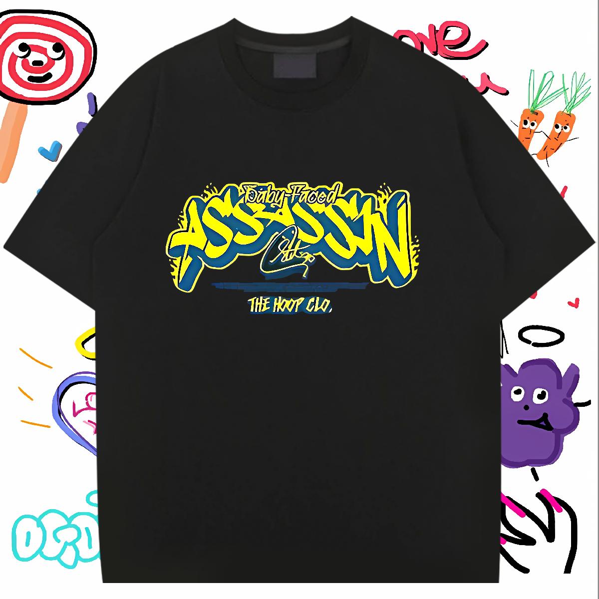 Classic Men T Shirts Street Casual Crew Neck Cotton Breathable Men Tshirts Fashion New Custom Anime Clothes